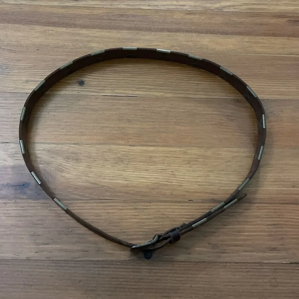 Lucky Brand Brown Leather Belt Large 1